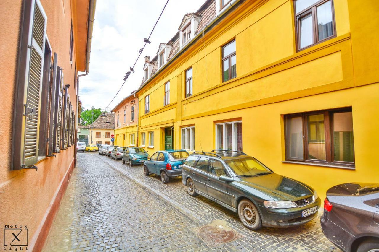 Via Del Centro Lägenhet Sibiu Exteriör bild