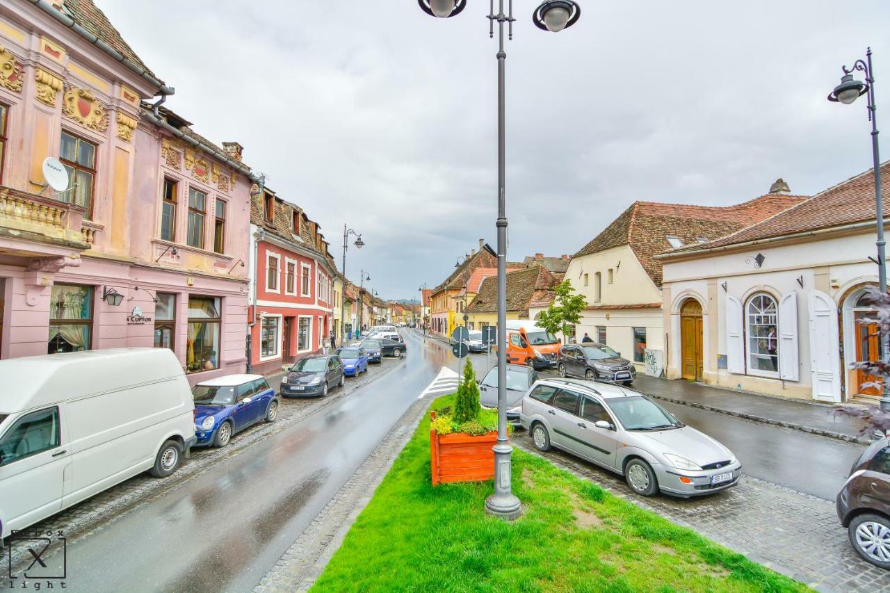 Via Del Centro Lägenhet Sibiu Exteriör bild